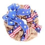 Patriotic Independence Day Wreath for Front Door 4th of July Wreath Memorial Day Wreath Summer Hanging Garland Home Decor