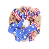 Patriotic Independence Day Wreath for Front Door 4th of July Wreath Memorial Day Wreath Summer Hanging Garland Home Decor - Extra Image