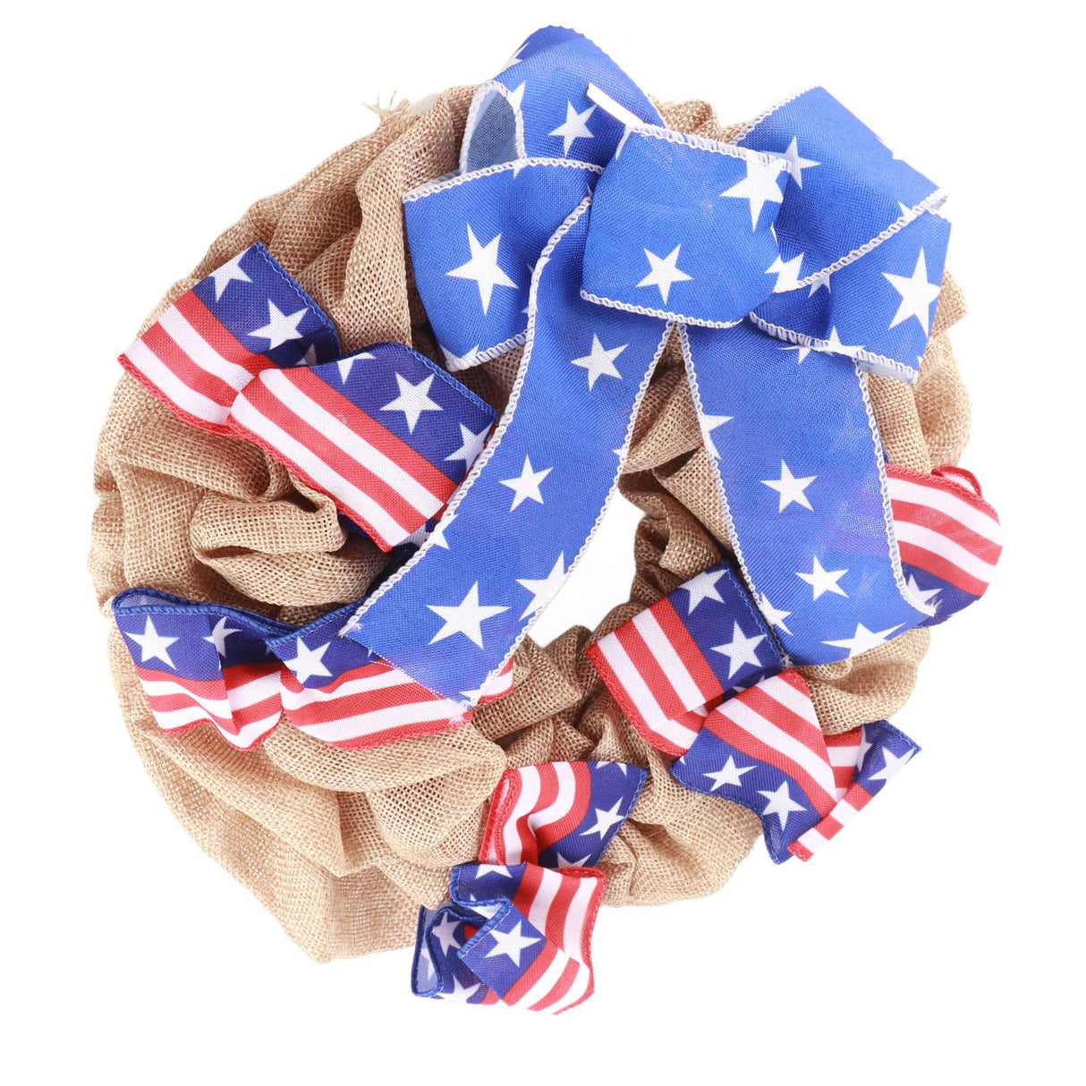 Patriotic Independence Day Wreath for Front Door 4th of July Wreath Memorial Day Wreath Summer Hanging Garland Home Decor