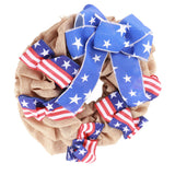 Patriotic Independence Day Wreath for Front Door 4th of July Wreath Memorial Day Wreath Summer Hanging Garland Home Decor