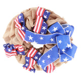 Patriotic Independence Day Wreath for Front Door 4th of July Wreath Memorial Day Wreath Summer Hanging Garland Home Decor