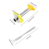 Kitchen Pineapple Corer and Slicing Tool Stainless Steel Pineapple Cutter with Forks for Easy Core Removal Slicing