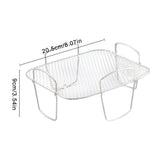 Air Fryer Rack for Air Fryer 304 Stainless Steel Food Dehydrator Rack Toast Rack Grill Air Fryer Accessories