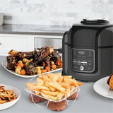 Air Fryer Rack for Air Fryer 304 Stainless Steel Food Dehydrator Rack Toast Rack Grill Air Fryer Accessories - Rear View