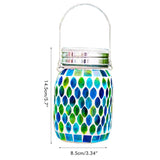 Mosaic Solar Lights Outdoor Hanging Lanterns Waterproof Mosaic Solar Lanterns Outdoor Solar Night Lights Table Lamps Decoration - Extra Image