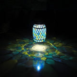 Mosaic Solar Lights Outdoor Hanging Lanterns Waterproof Mosaic Solar Lanterns Outdoor Solar Night Lights Table Lamps Decoration - Extra Image