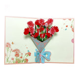 Happy Mother's Day 3D Up Card Spring Gardening Flower Theme Gift for Mom Wife