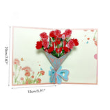 Happy Mother's Day 3D Up Card Spring Gardening Flower Theme Gift for Mom Wife