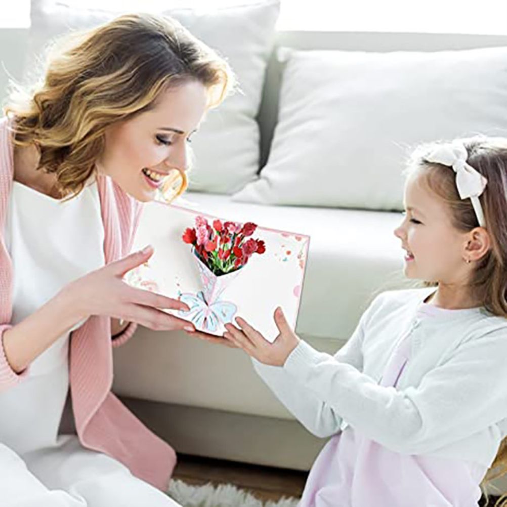 Happy Mother's Day 3D Up Card Spring Gardening Flower Theme Gift for Mom Wife