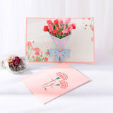 Happy Mother's Day 3D Up Card Spring Gardening Flower Theme Gift for Mom Wife