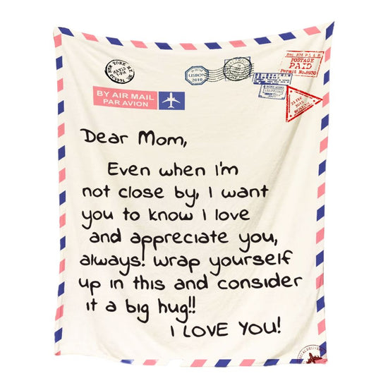Mother's Day Father's Day Letter Printed Throw Blanket Gifts Soft Flannel Blanket for Bed Couch Living Room