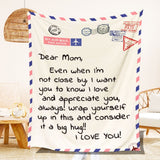 Mother's Day Father's Day Letter Printed Throw Blanket Gifts Soft Flannel Blanket for Bed Couch Living Room