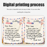Mother's Day Father's Day Letter Printed Throw Blanket Gifts Soft Flannel Blanket for Bed Couch Living Room