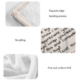 Mother's Day Father's Day Letter Printed Throw Blanket Gifts Soft Flannel Blanket for Bed Couch Living Room
