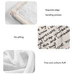 Mother's Day Father's Day Letter Printed Throw Blanket Gifts Soft Flannel Blanket for Bed Couch Living Room