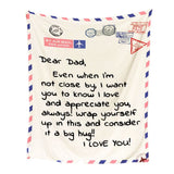 Mother's Day Father's Day Letter Printed Throw Blanket Gifts Soft Flannel Blanket for Bed Couch Living Room