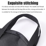Outdoor Grill Pan Storage Bag Grilling Pan Zippered Pouch Bag for Steaks Grilled Pan Outdoor Camping Picnic Cookware Storage Bag - Side View