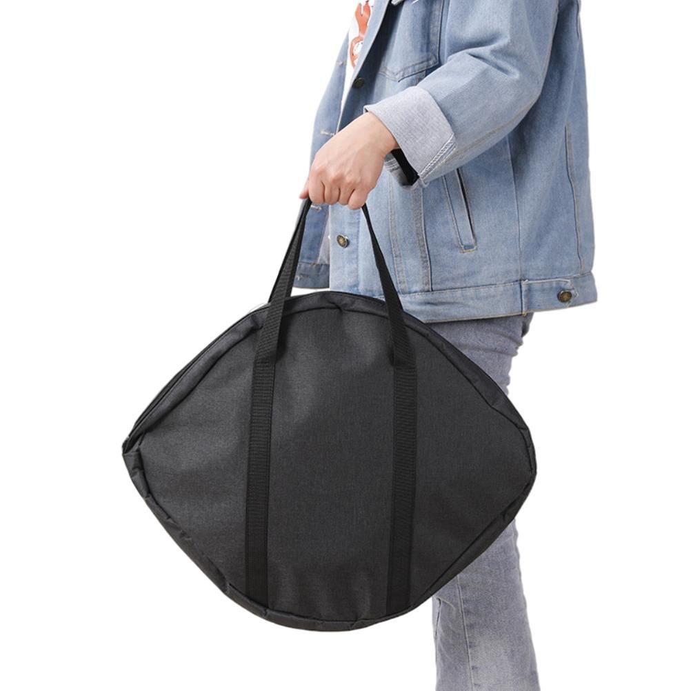 Outdoor Grill Pan Storage Bag Grilling Pan Zippered Pouch Bag for Steaks Grilled Pan Outdoor Camping Picnic Cookware Storage Bag