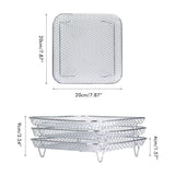 Air Fryer Rack Compatible for Ninja Foodi 8L Stainless Steel Stackable Dehydrator Rack Air Fryer Accessories