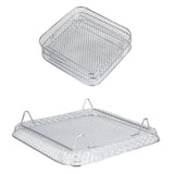 Air Fryer Rack Compatible for Ninja Foodi 8L Stainless Steel Stackable Dehydrator Rack Air Fryer Accessories