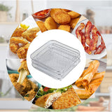 Air Fryer Rack Compatible for Ninja Foodi 8L Stainless Steel Stackable Dehydrator Rack Air Fryer Accessories