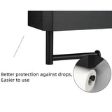 Toilet Paper Holder with Flushable Wipes Dispenser Stainless Steel Toilet Paper Holder Storage Wall Mounted Toilet Paper Holder with Shelf