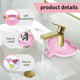 Kitchen Faucet Sink Splash Guard Silicone Faucet Water Catcher Mat Sink Draining Pad Behind Faucet for Kitchen Bathroom