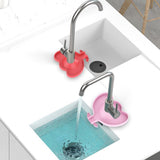 Kitchen Faucet Sink Splash Guard Silicone Faucet Water Catcher Mat Sink Draining Pad Behind Faucet for Kitchen Bathroom