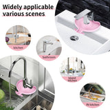 Kitchen Faucet Sink Splash Guard Silicone Faucet Water Catcher Mat Sink Draining Pad Behind Faucet for Kitchen Bathroom