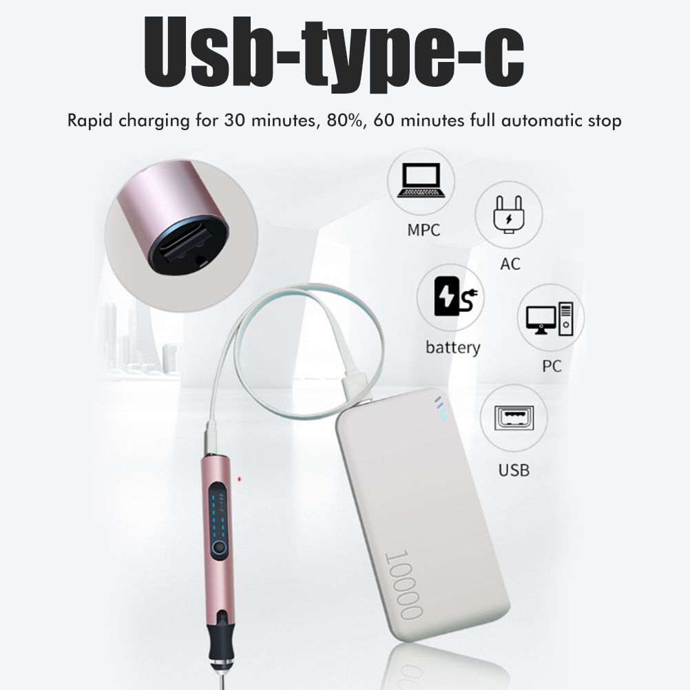Electric Engraving Pen Portable Mini Engraver Etching Pen Cordless Metal Wood Carving Tools