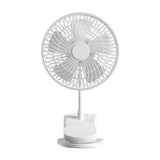 Clip On Fan Portable Rechargeable 720° Rotation Quiet Stroller Fan Sturdy Clamp Mini Desk Fan for Office Table Bedroom Outdoor Travel