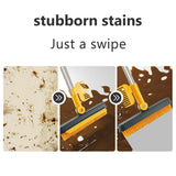 2 in 1 Floor Brush Scrub Brush Cleaning Brush with Adjustable Long Handle Bathroom Kitchen Floor Crevice Cleaning Brush