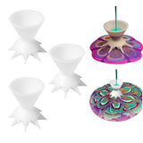 3 Pcs Paint Pouring Split Cups for Acrylic Paint DIY Painting Paint Pour Cup Funnel Mini 7 Leg Funnel Split Cup Painting Supplies