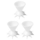 3 Pcs Paint Pouring Split Cups for Acrylic Paint DIY Painting Paint Pour Cup Funnel Mini 7 Leg Funnel Split Cup Painting Supplies - Front View