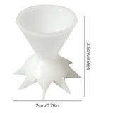 3 Pcs Paint Pouring Split Cups for Acrylic Paint DIY Painting Paint Pour Cup Funnel Mini 7 Leg Funnel Split Cup Painting Supplies - Side View
