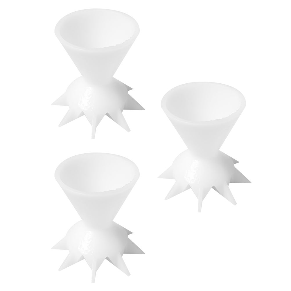 3 Pcs Paint Pouring Split Cups for Acrylic Paint DIY Painting Paint Pour Cup Funnel Mini 7 Leg Funnel Split Cup Painting Supplies
