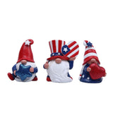 3 Pack Patriotic Gnomes Decorations USA and Stripes Elf Gifts Patriotic 4th of July Gnomes Figurines Independence Day Ornaments Decor