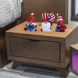 3 Pack Patriotic Gnomes Decorations USA and Stripes Elf Gifts Patriotic 4th of July Gnomes Figurines Independence Day Ornaments Decor