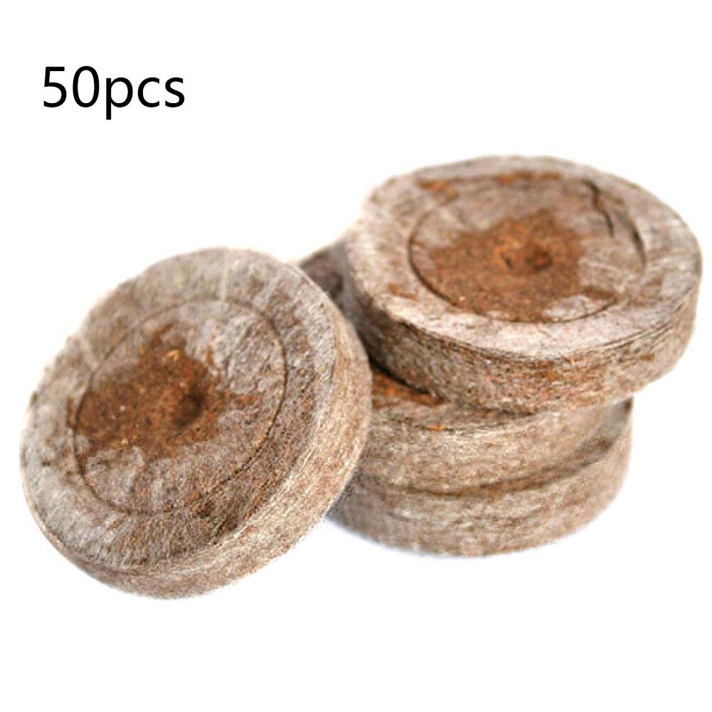 Seed Starter Soil Plugs Plant Fiber Nursery Blocks Peat Soil Pellets