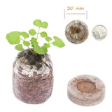 Seed Starter Soil Plugs Plant Fiber Nursery Blocks Peat Soil Pellets - Side View