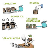 Seed Starter Soil Plugs Plant Fiber Nursery Blocks Peat Soil Pellets - Rear View