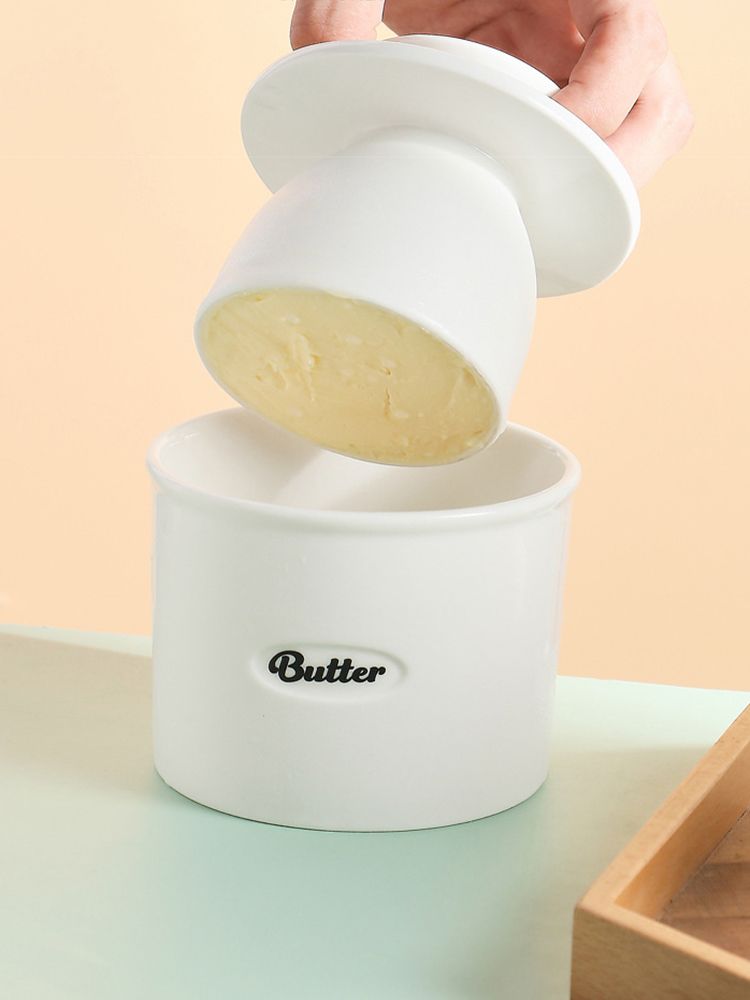 Ceramic Butter Keeper Multipurpose Large Capacity Safe Eco Friendly Ceramic Butter Tank