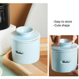 Ceramic Butter Jar Cheese Jar - 45-Degree Angle