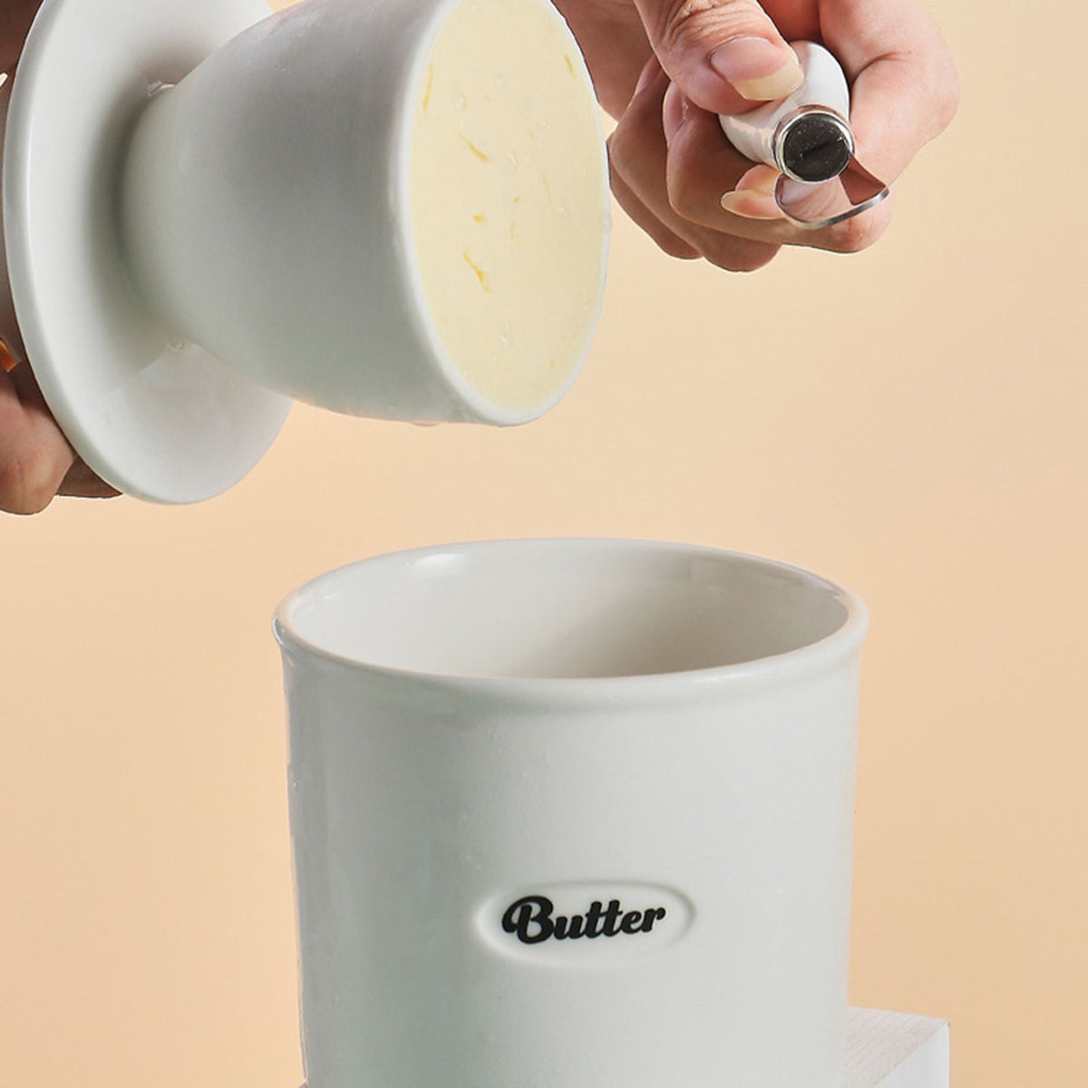 Ceramic Butter Jar Cheese Jar