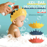 Shower Cap Protective Cute Adjustable Safe Shower Bathing Cap for Toddler Kids
