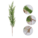 Simulation of Cypress Branches Leaves Simulation Plants for Home Decoration - Top-Down View