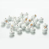 Snowman Wooden Beads Christmas Theme Colorful Wooden Beads Wooden Beads String DIY Accessories - Side View