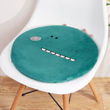 Memory Cotton Cushion Round Cute Dinosaur Shaped Soft Removable Cover Cushion Green 40 x 40 x 4.5cm