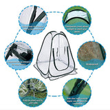 Foldable Portable Mini Home Garden Greenhouse Succulent Flower Warm Cover Windproof Rainproof Greenhouse - Front View