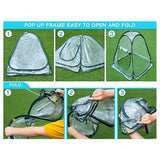 Foldable Portable Mini Home Garden Greenhouse Succulent Flower Warm Cover Windproof Rainproof Greenhouse - Side View